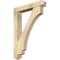 Ekena Millwork Imperial Arts and Crafts Rough Sawn Bracket w/ Offset Brace, Douglas Fir, 6"W x 32"D x 44"H BKT0604X32X44IMP03RDF - alternate 1